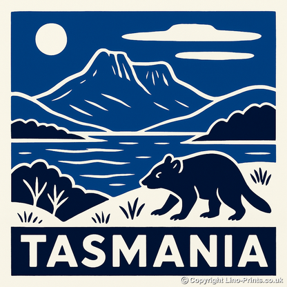 Cities Linoprint-Style Art (c74)