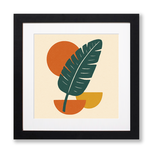 Flowers and Plants Linoprint-Style Art (c510)