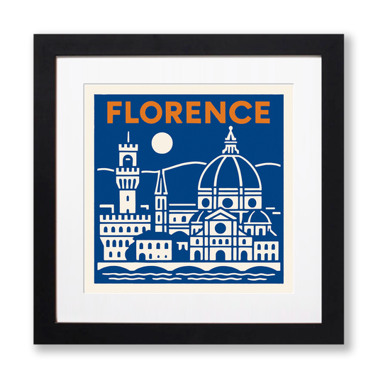 Cities Linoprint-Style Art (c195)