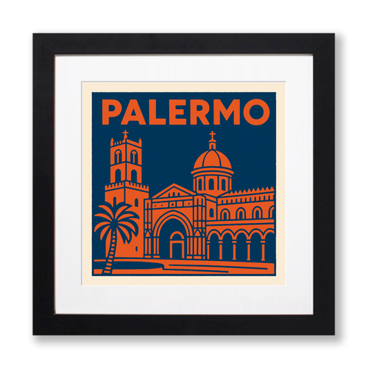 Cities Linoprint-Style Art (c125)