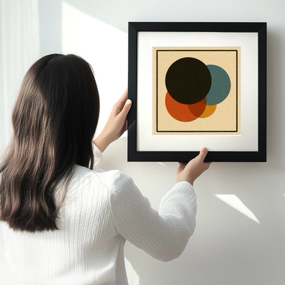 Bauhaus Design Linoprint-Style Art (c453)