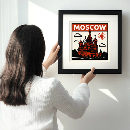 Cities Linoprint-Style Art (c141)