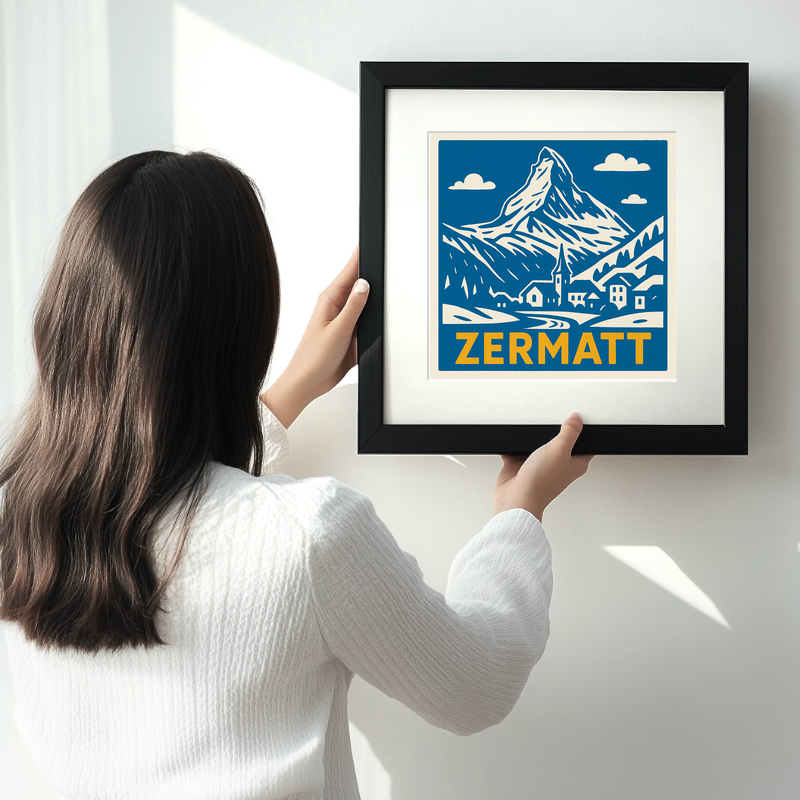 Cities Linoprint-Style Art (c47)