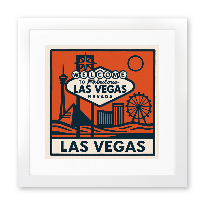 Cities Linoprint-Style Art (c164)