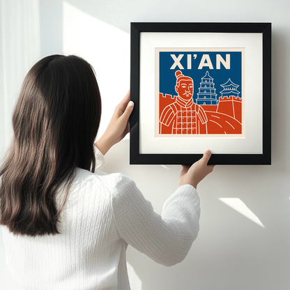Cities Linoprint-Style Art (c52)