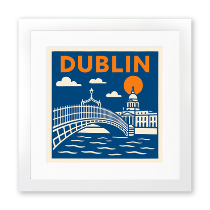 Cities Linoprint-Style Art (c202)