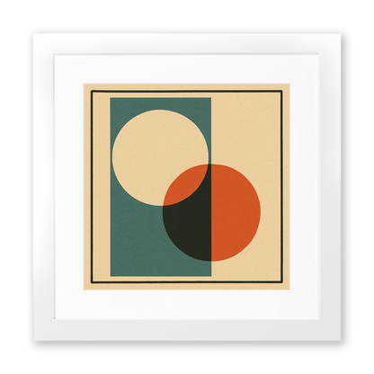 Bauhaus Design Linoprint-Style Art (c439)