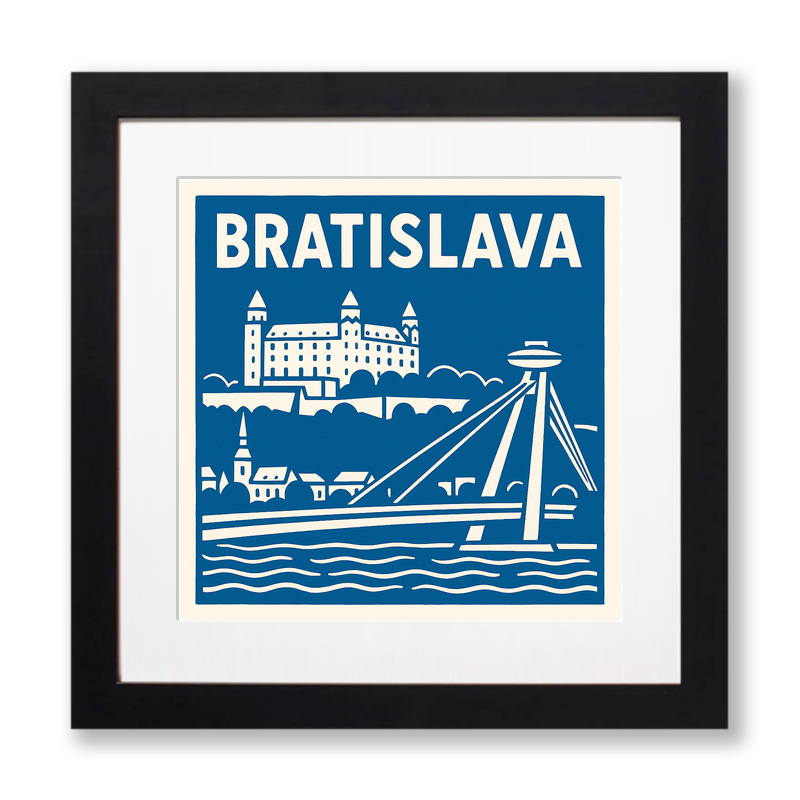 Cities Linoprint-Style Art (c227)