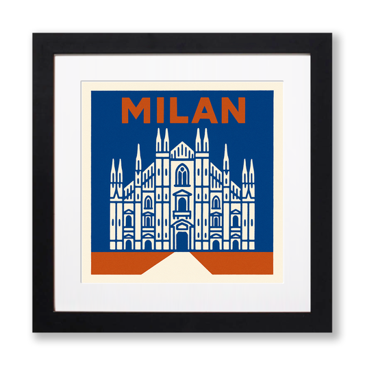 Cities Linoprint-Style Art (c144)