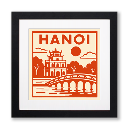 Cities Linoprint-Style Art (c187)