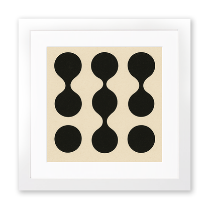 Bauhaus Design Linoprint-Style Art (c410)
