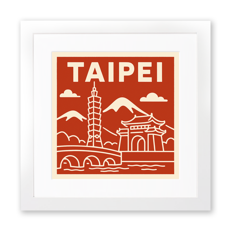 Cities Linoprint-Style Art (c77)