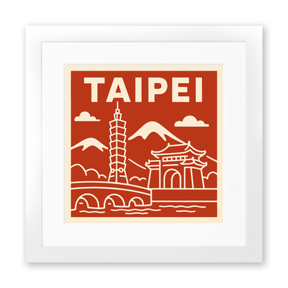 Cities Linoprint-Style Art (c77)