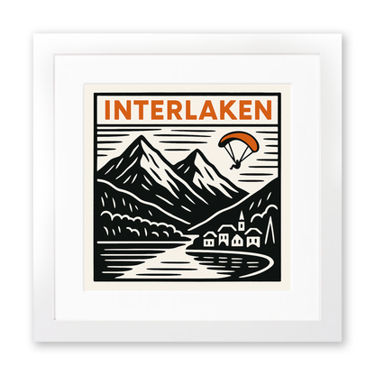 Cities Linoprint-Style Art (c178)