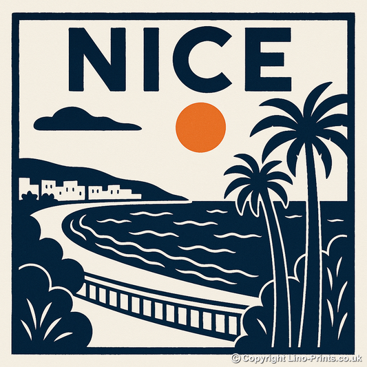 Cities Linoprint-Style Art (c130)