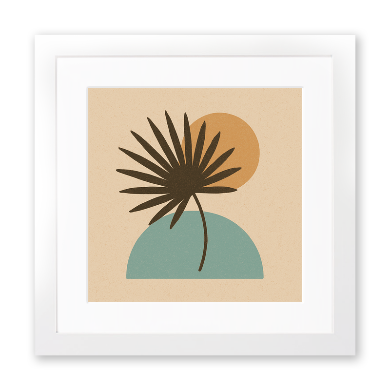 Flowers and Plants Linoprint-Style Art (c493)