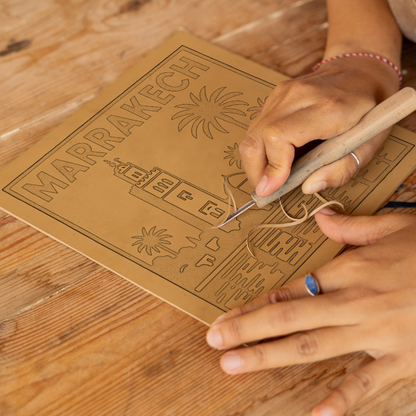 Cities Linoprint-Style Art (c152)