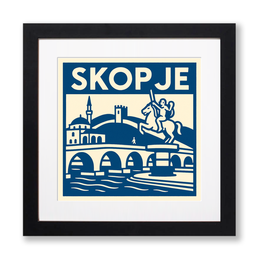 Cities Linoprint-Style Art (c86)