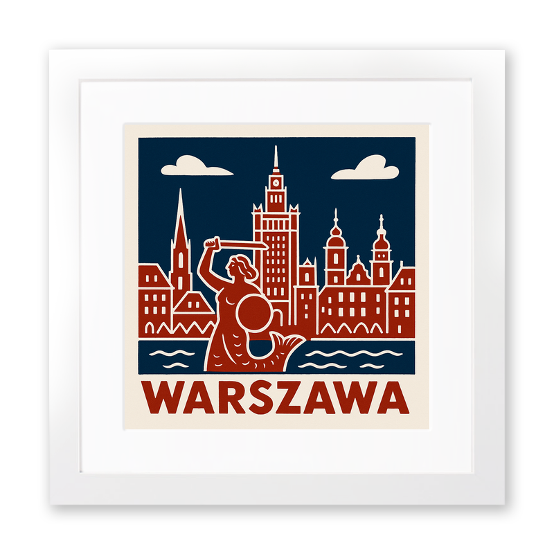 Cities Linoprint-Style Art (c57)