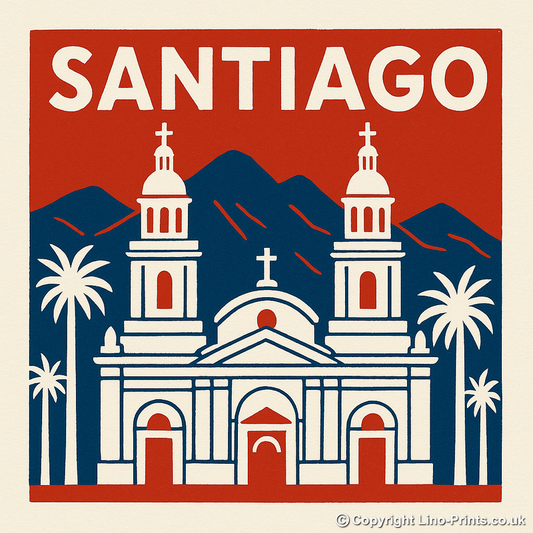 Cities Linoprint-Style Art (c97)