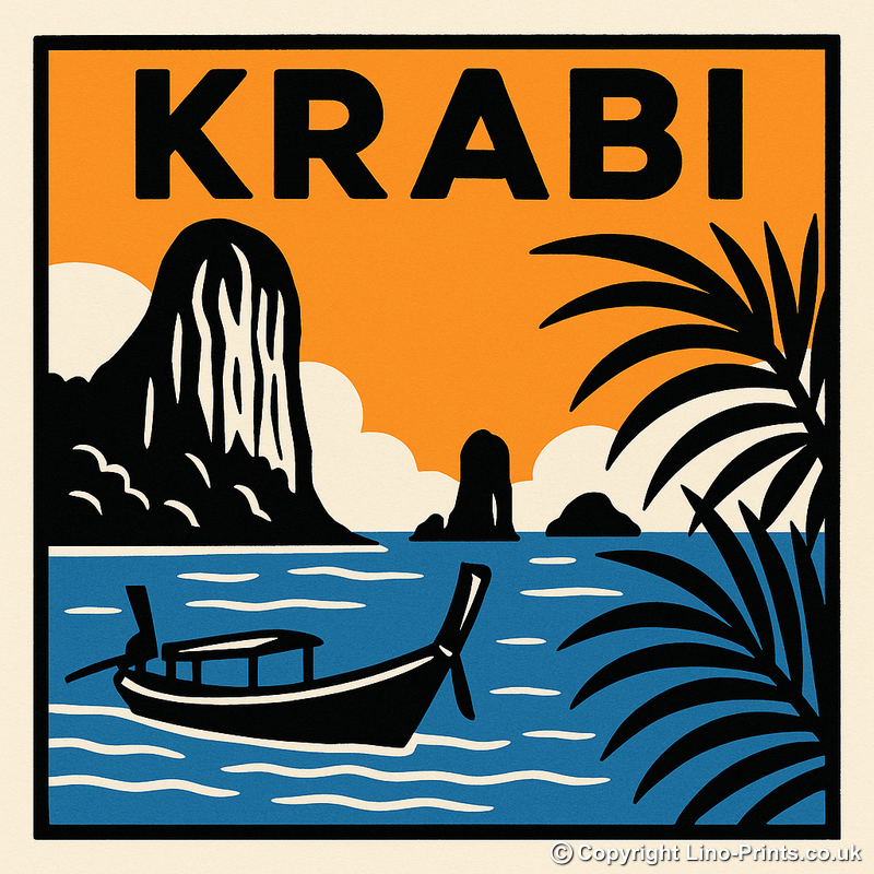 Cities Linoprint-Style Art (c171)