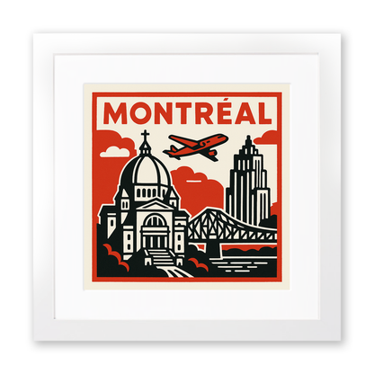 Cities Linoprint-Style Art (c142)