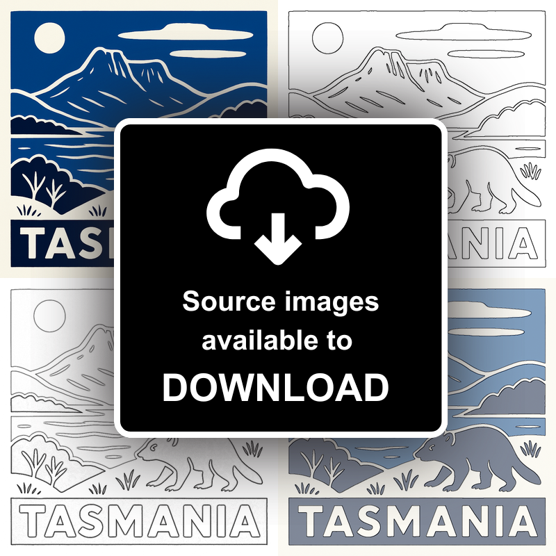 Cities Linoprint-Style Art (c74)