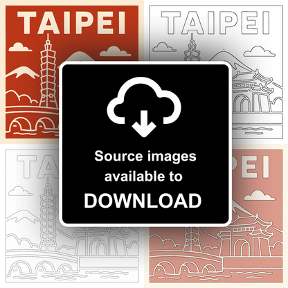 Cities Linoprint-Style Art (c77)