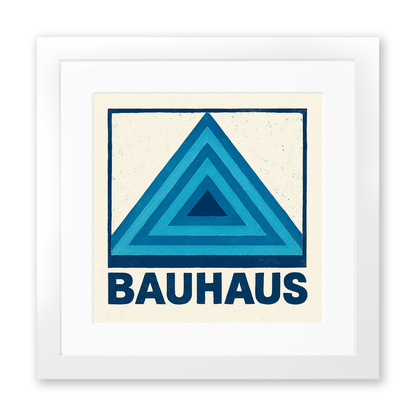 Bauhaus Design Linoprint-Style Art (c427)