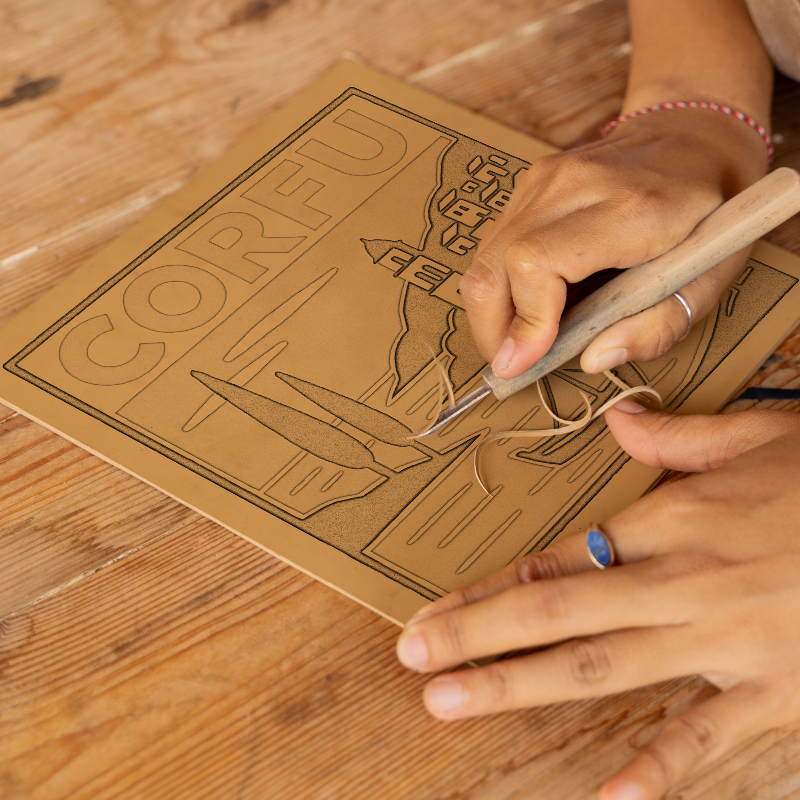 Cities Linoprint-Style Art (c208)