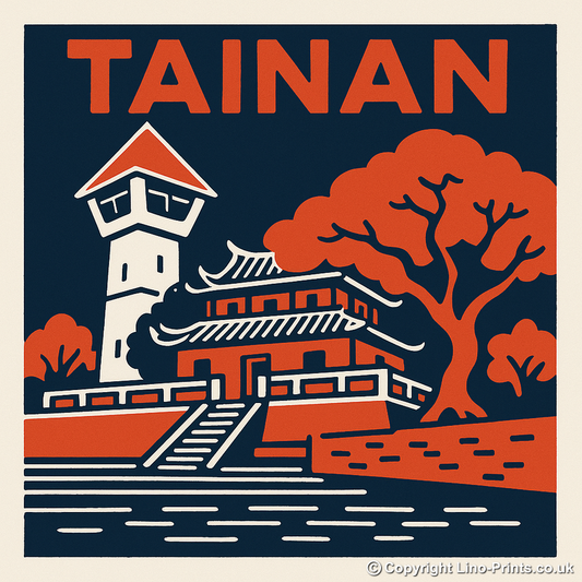 Cities Linoprint-Style Art (c78)