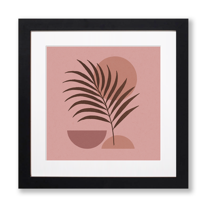Flowers and Plants Linoprint-Style Art (c522)