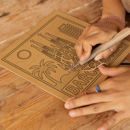 Cities Linoprint-Style Art (c238)