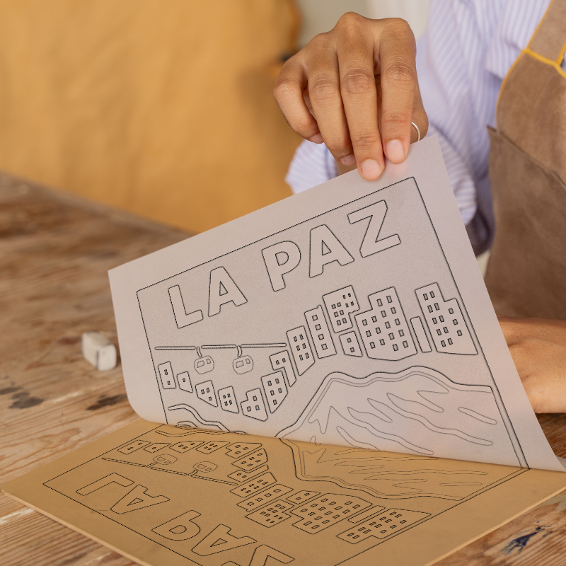 Cities Linoprint-Style Art (c166)