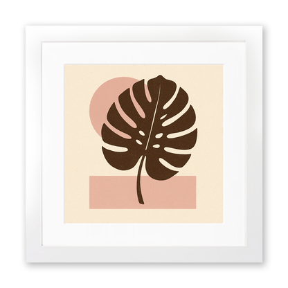 Flowers and Plants Linoprint-Style Art (c530)