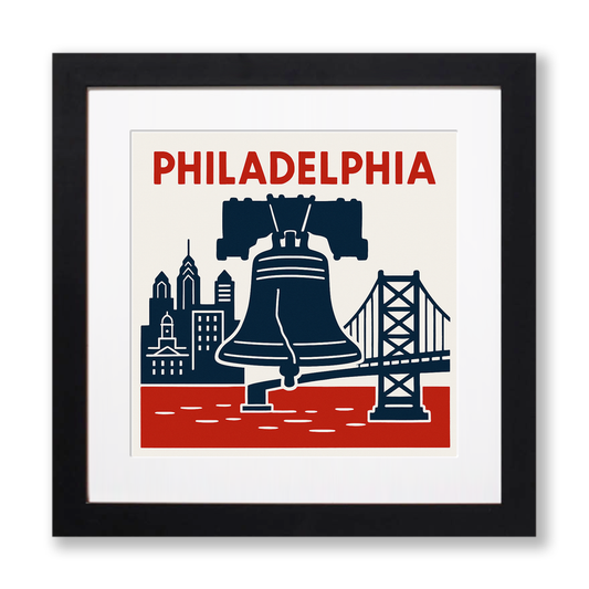 Cities Linoprint-Style Art (c118)