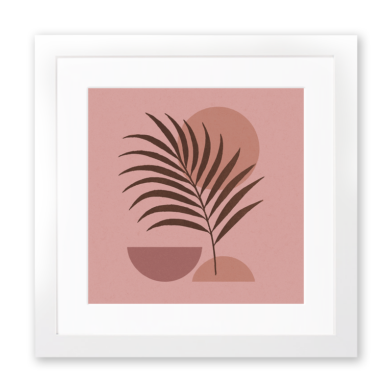 Flowers and Plants Linoprint-Style Art (c522)