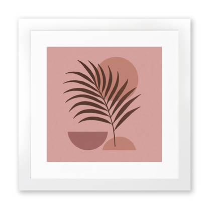 Flowers and Plants Linoprint-Style Art (c522)