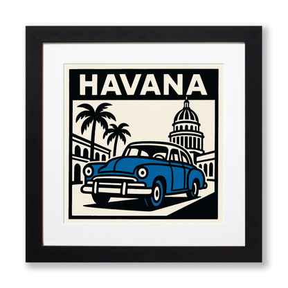 Cities Linoprint-Style Art (c186)