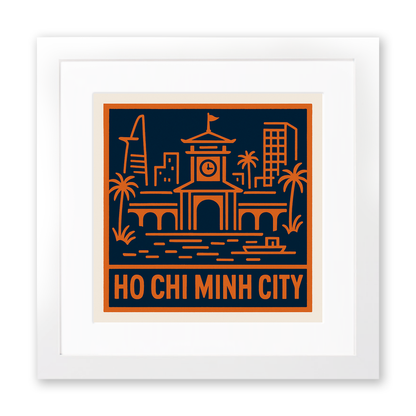 Cities Linoprint-Style Art (c184)