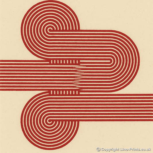 Bauhaus Design Linoprint-Style Art (c436)