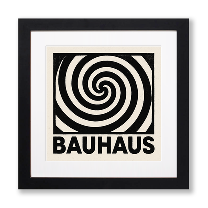 Bauhaus Design Linoprint-Style Art (c446)
