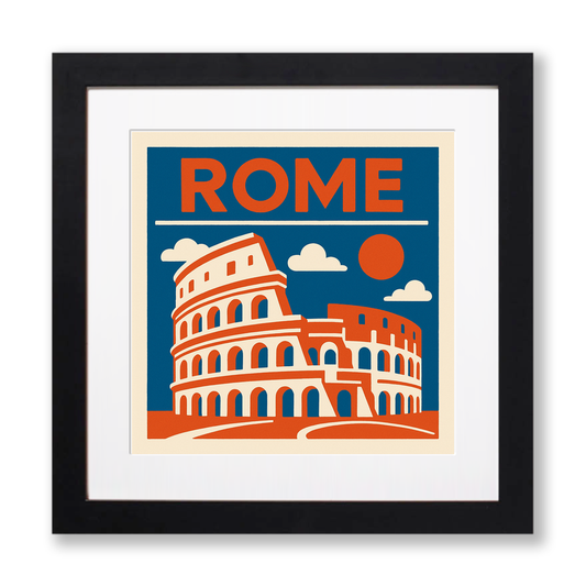 Cities Linoprint-Style Art (c105)