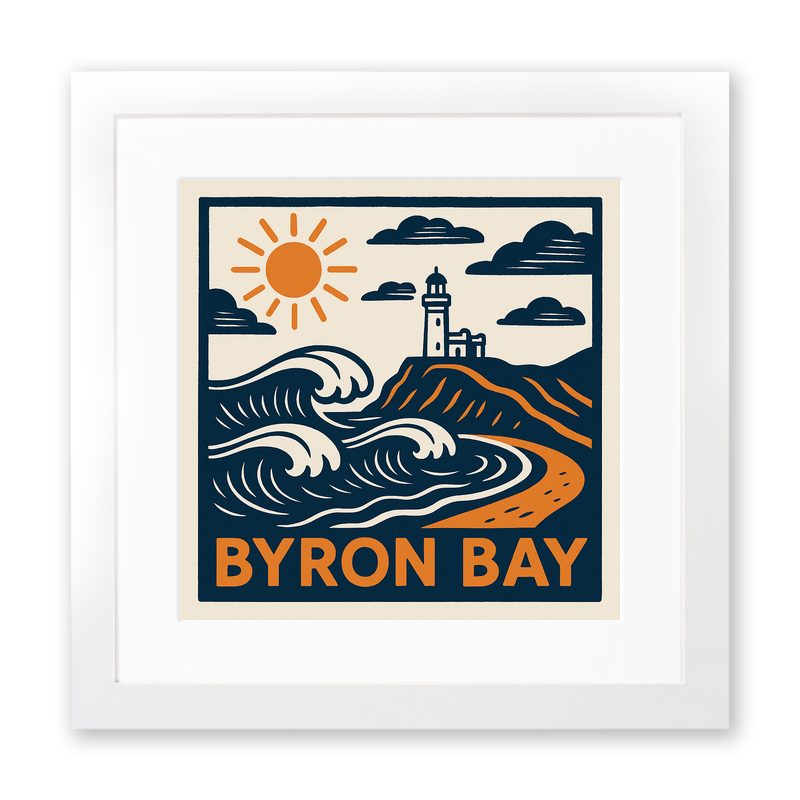 Cities Linoprint-Style Art (c223)