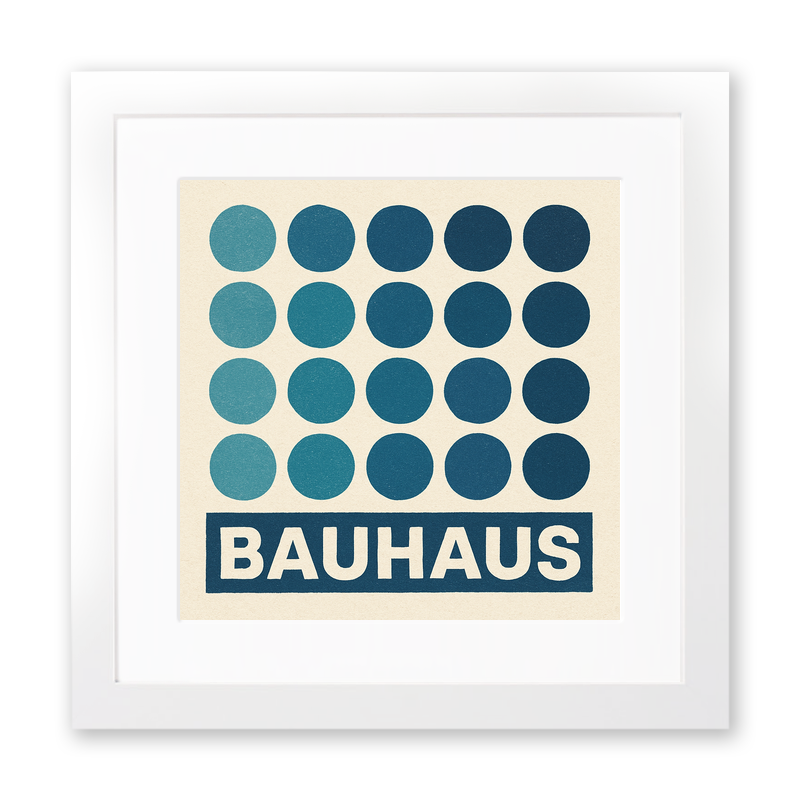 Bauhaus Design Linoprint-Style Art (c483)