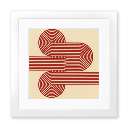 Bauhaus Design Linoprint-Style Art (c436)