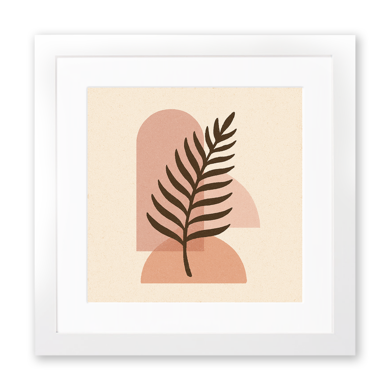 Flowers and Plants Linoprint-Style Art (c514)