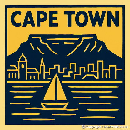 Cities Linoprint-Style Art (c219)