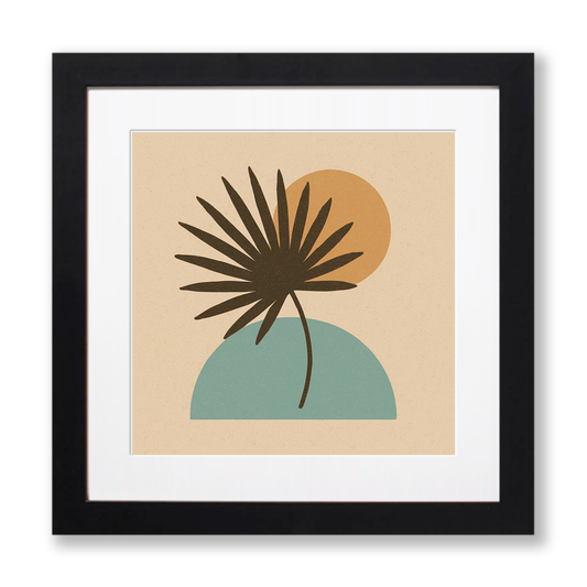 Flowers and Plants Linoprint-Style Art (c493)
