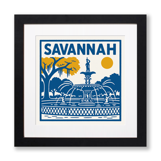 Cities Linoprint-Style Art (c94)